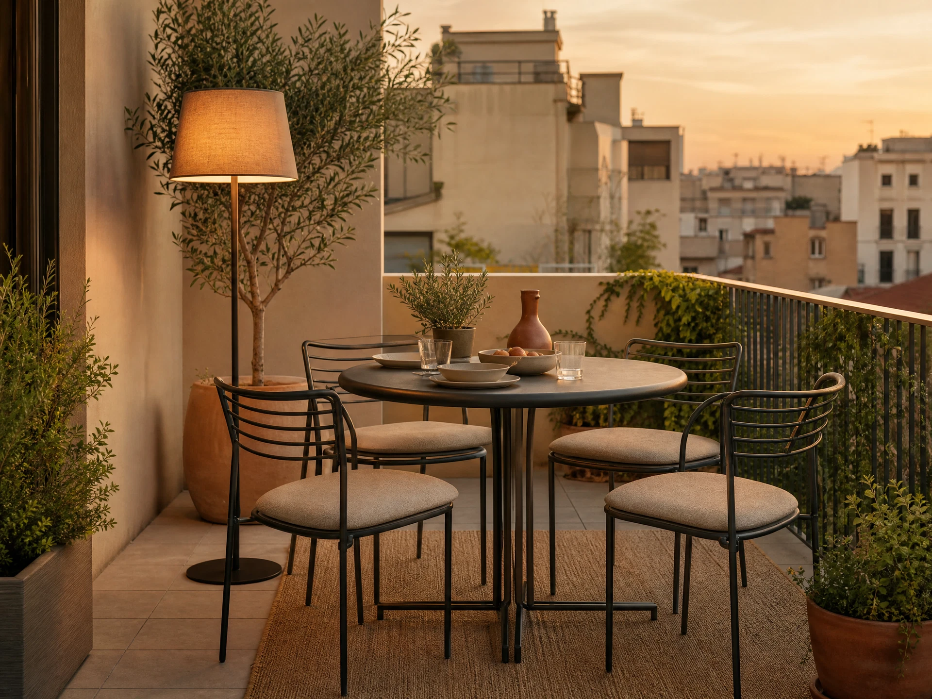 Sunset Dining outdoor table and chair concept